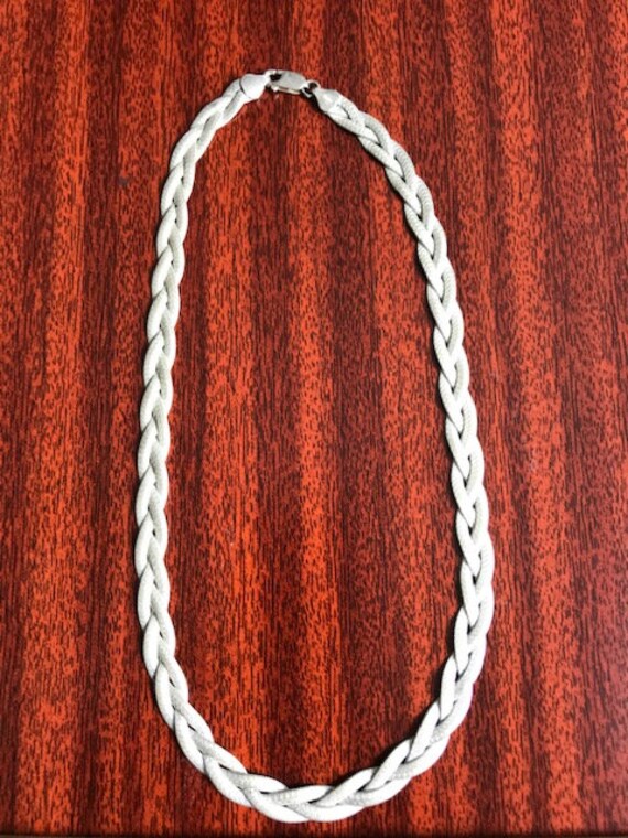 Braided /Woven HAN Sterling Necklace - image 4