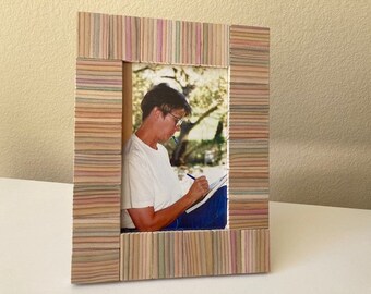 Rustic Picture Frame Made With Tree Bark; Rustic Home D\u00e9cor Accent; Picture Frames and Wood Frames and Photo Frames are Handmade Frames