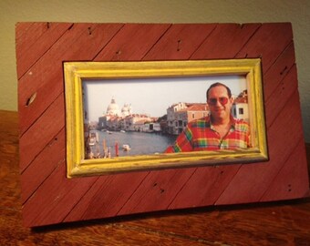 Rustic Picture Frame Made With Tree Bark; Rustic Home D\u00e9cor Accent; Picture Frames and Wood Frames and Photo Frames are Handmade Frames