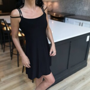 Black Short Dress. Basic Black Mini Sundress. Comfortable - Etsy