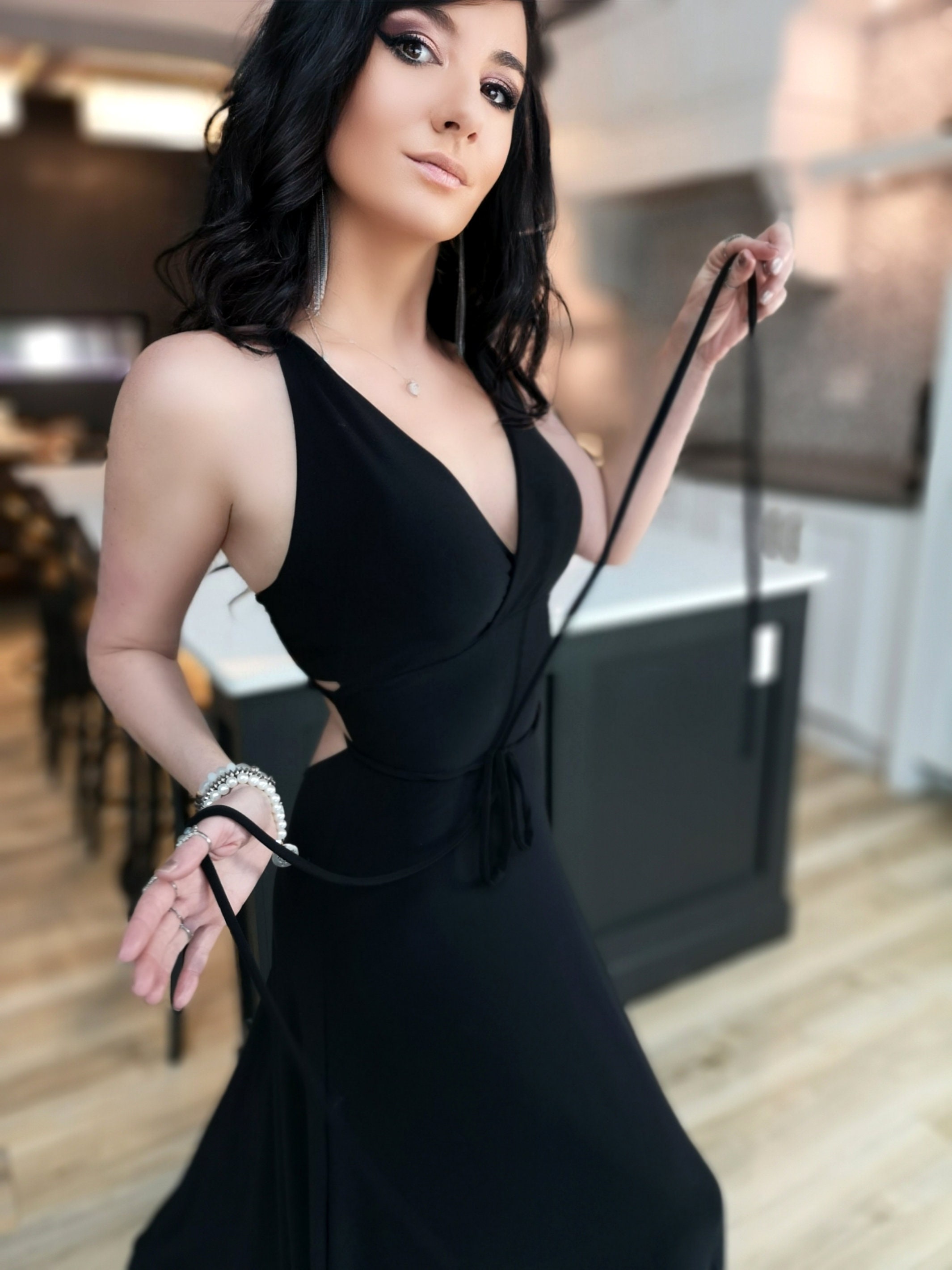 Black Backless Maxi Dress, String Detail Formal Gown - Etsy