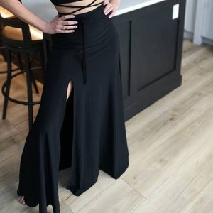 Maxi skirt. Black maxi skirt with slit in the front. This is my mix and match line. All pieces sold separately.