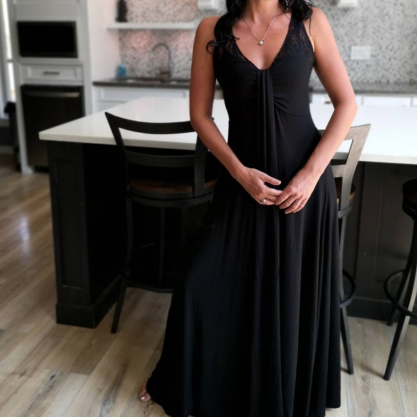 black puffy dress Girls Liquid Bridal Satin – COLOR:Black polka-dot
