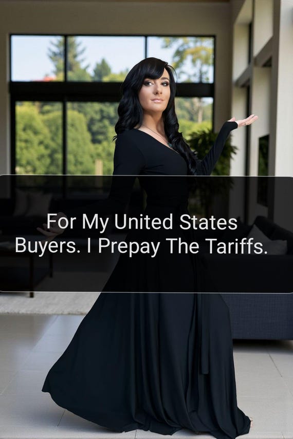 Maxi Black Long-sleeve Bamboo Fitted Wrap Dress. - Etsy Israel