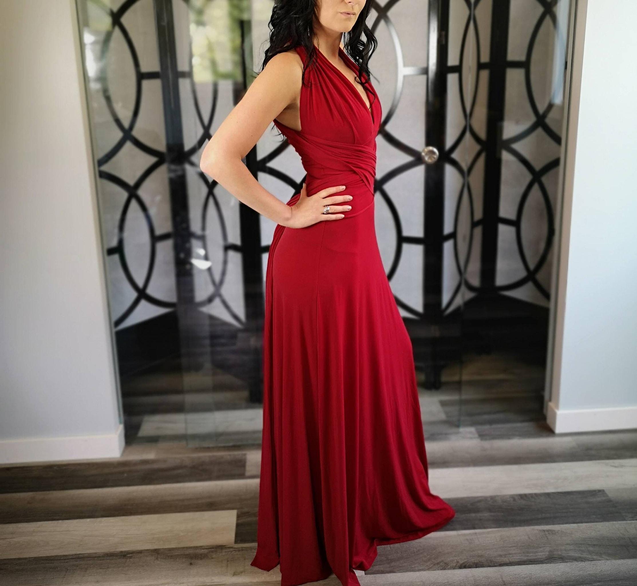 Red Infinity Maxi Dress. - Etsy