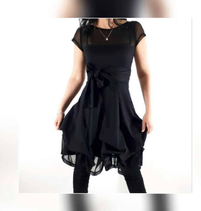 little black dress mesh