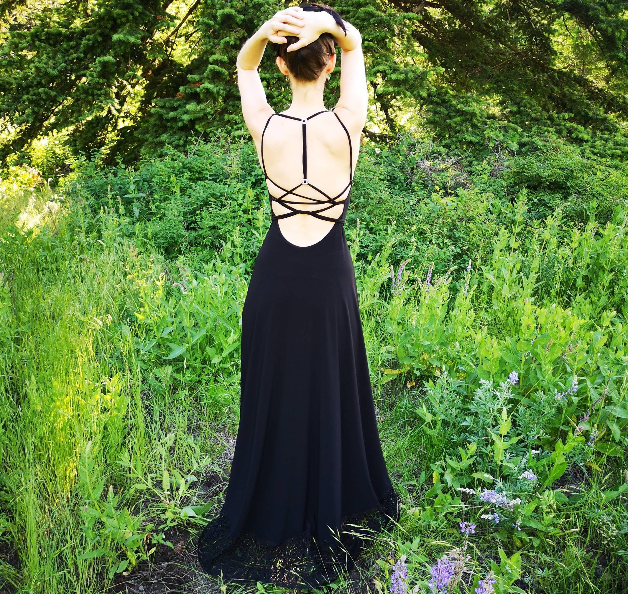 Backless Maxi Hi Low String Dress. Sexy Backless Dress With Etsy