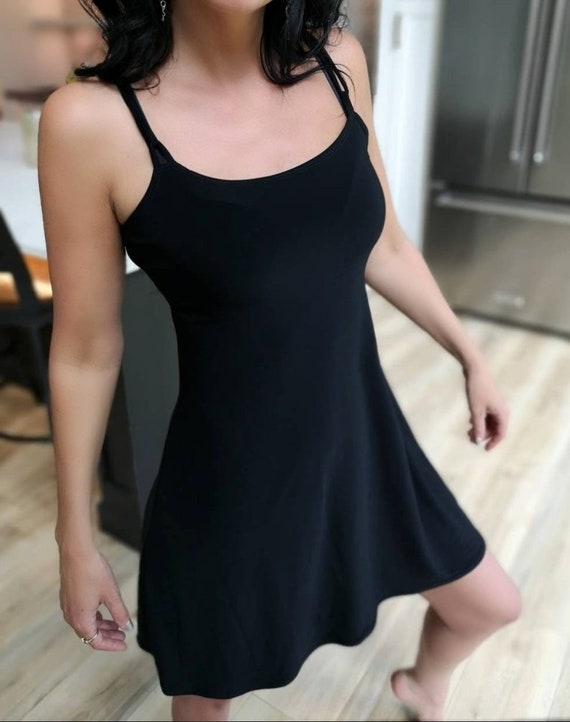 Basic black mini dress outlet