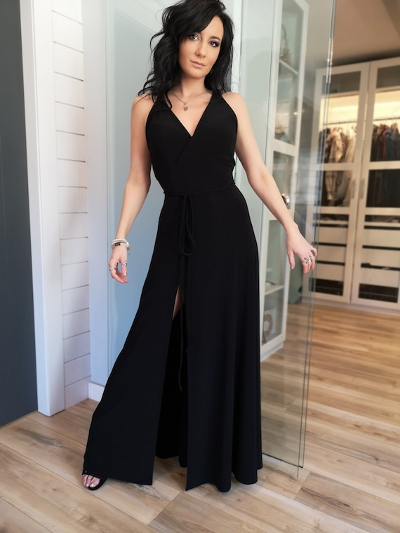 fitted lace wedding dress Stolen Stores Ms. Heart Black Open Back Dress main image 0