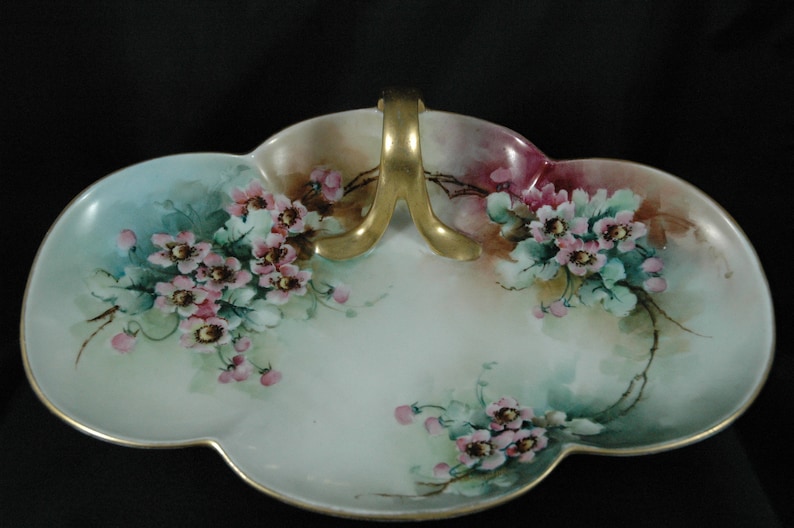 MZ Austria Porcelain Serving Tray with Handle