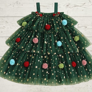 my first christmas baby outfit, Christmas Tree Dress, Christmas Dress for Toddler Girl, Christmas Tutu Dress, First Christmas Dress Baby