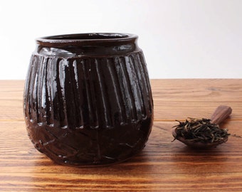 Textured Tea Bowl - Yunomi Teabowl Ceramic Stoneware Teaware - Handmade Wheel Thrown Pottery 1394