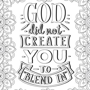 40 Inspirational Coloring Pages | Christian Coloring Book Pages | Inspirational Quotes Coloring Pages | Christian Artwork