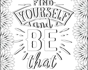 Inspirational Quote Coloring Pages | Christian Theme (Digital Download)