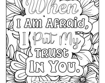 40 Christian Coloring Pages | Christian Coloring Book Pages | Inspirational Quotes Coloring Pages | Christian Bible Verses