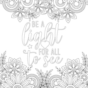 40 Bible Quote Coloring Pages | Christian Coloring Book Pages | Inspirational Bible Quotes Coloring Pages | Christian Artwork