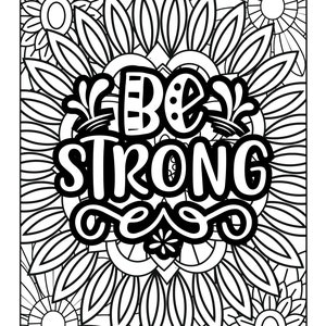 40 Christian Quotes Coloring Pages | Christian Coloring Book Pages | Inspirational Quotes Coloring Pages | Christian Coloring