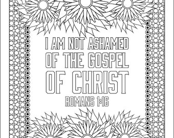 40 Bible Verse Coloring Pages | Christian Coloring Book Pages | Inspirational Bible Verses Coloring Pages | Christian Artwork