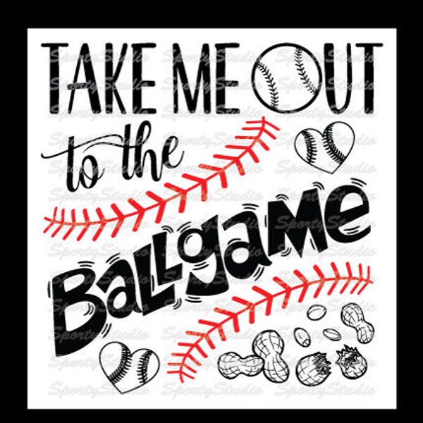 Take me Out to the Ballgame, Baseball, svg eps png