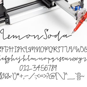 True Single Line Font - Stroke Font - Cricut Font - Handwritten Font - Sketch Pen Font - Pen Plotter - Engraving Font - LemonSoda Font