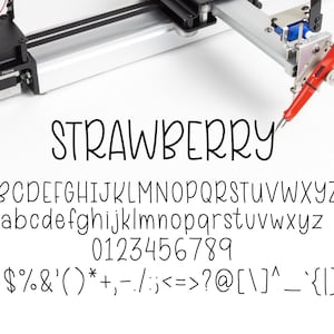 Véritable police de caractères - toile de police - forcricut - police de caractères laser - police de croquis - stylo traceur - gravure - police de fraise