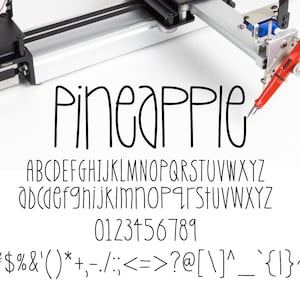 True Single Line Font - Stroke Font - Cricut Font - Handwritten Font - Sketch Pen Font - Pen Plotter - Engraving Font - Pineapple Font