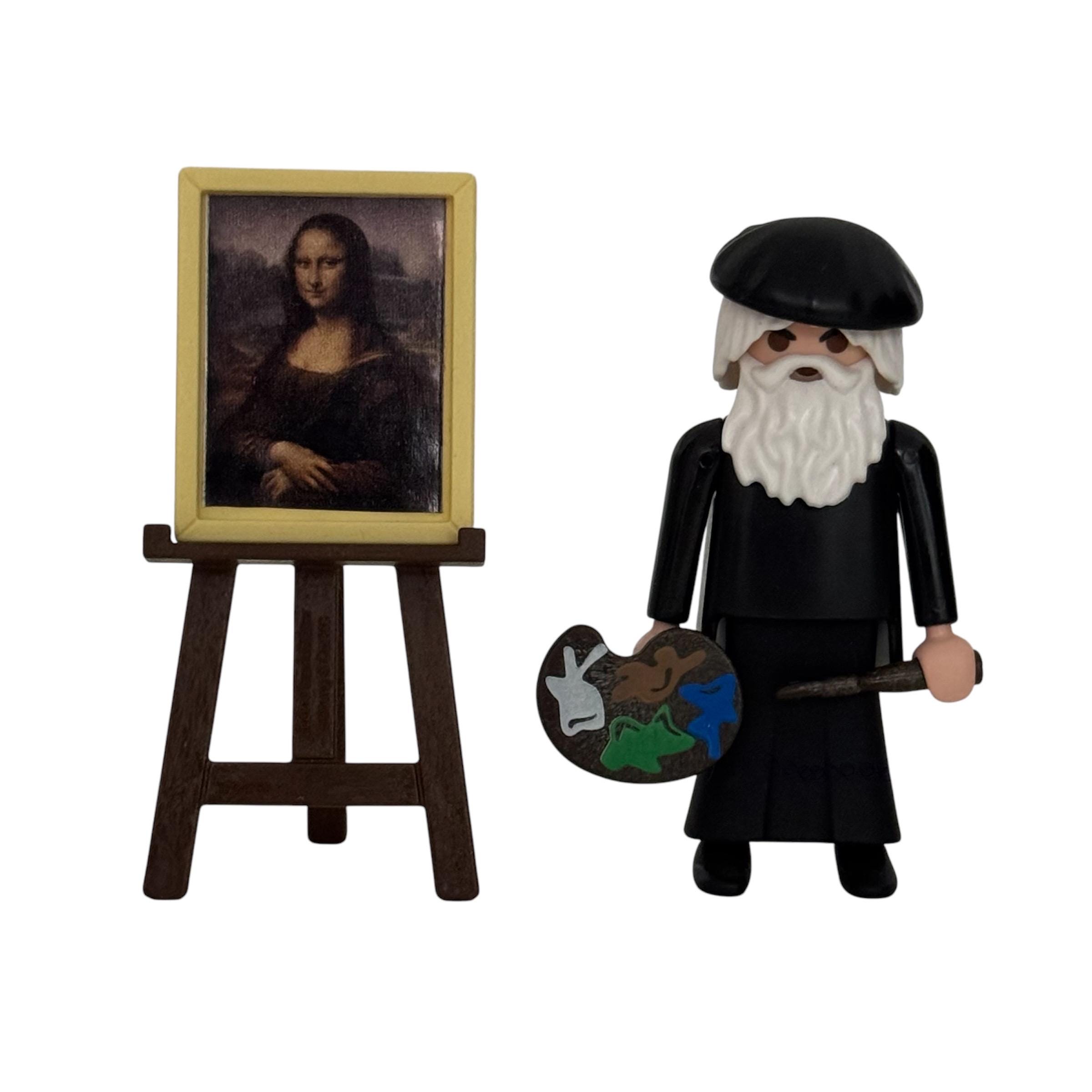 Leonardo Da Vinci Customized Playmobil Figure for Collectionism