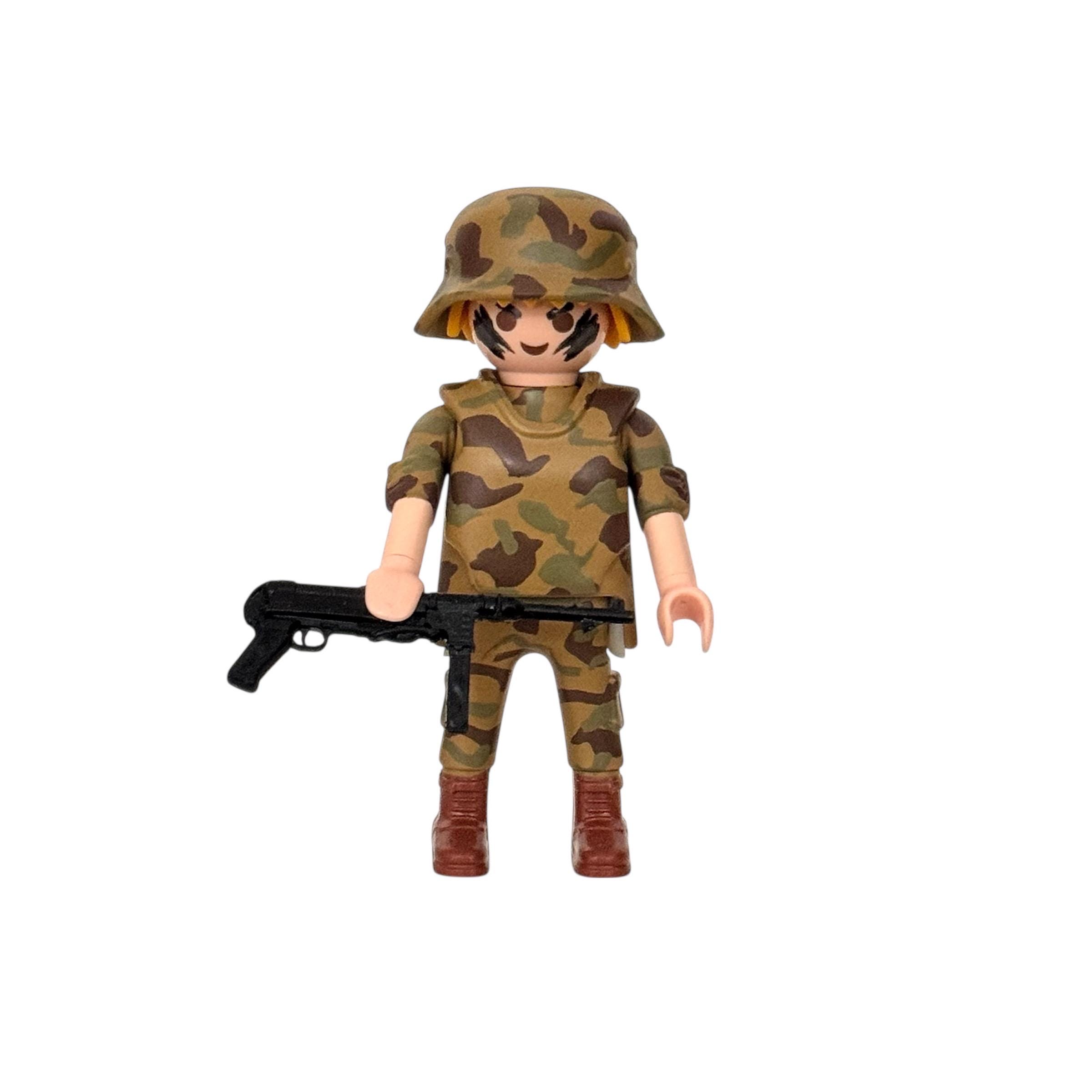 Présentoir Playmobil Personnalisé - Verre - Thème D-Day Normandie WW2 - N°604