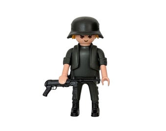 Playmobil Wehrmacht 2 Guerra Mundial customizado para colección