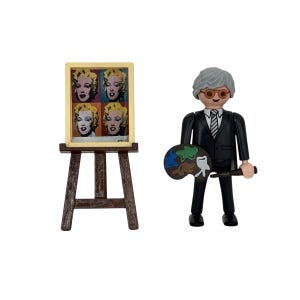 Andy Warhol Customized Playmobil Figure for Collectionism