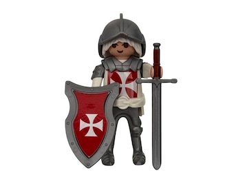 Templar Knight Customized Playmobil Figure for Collectionism