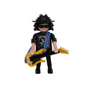 Bunbury Héroes del Silencio Customized Playmobil Figure for Collectionism