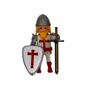 Templar Medieval Customized Playmobil Figure for Collectionism