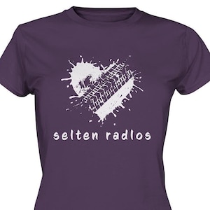 Rarely Radlos T-Shirt Bicycle Saying - Ladies Premium Shirt