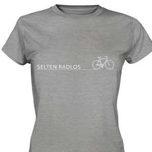 Bicycle saying rarely bikeless cycling bike sport - Ladies Premium Shirt