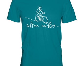 Rarely Radlos - Pun Bicycle Sport Outdoor Saying - Premium Shirt