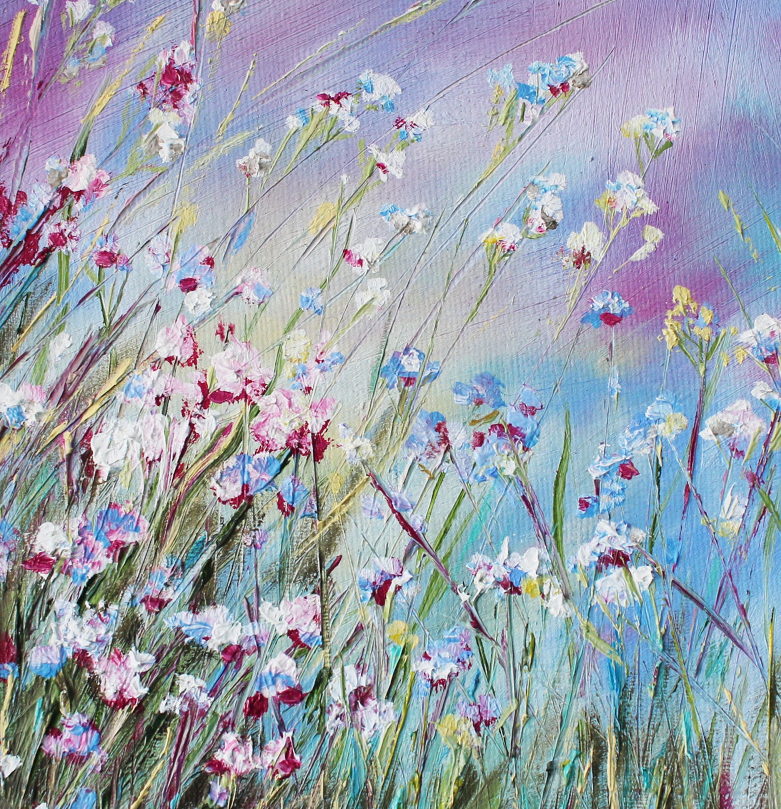 Oil Painting Summer. Grass. Etsy