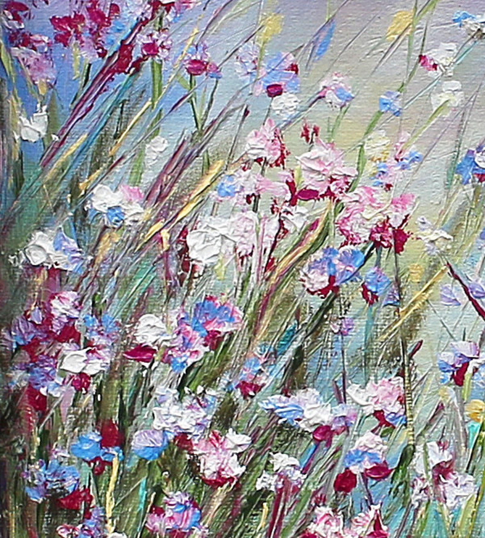 Oil Painting Summer. Grass. Etsy