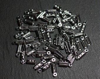 30pc - Puntas de accesorios de imprimación para plegar 10x3.5mm Acero inoxidable 304L plateado - 7427039740463