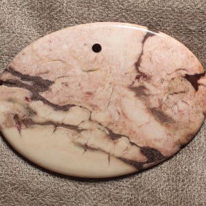 Semi precious - 70x50mm No. 15 4558550006394 Zebre Jasper stone pendant