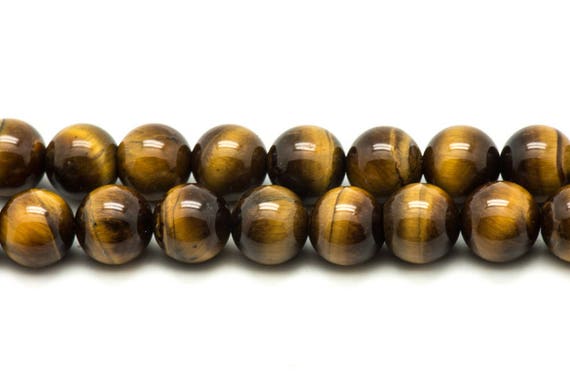 Perles de Pierre Oeil de Taureau Boules 4mm Fil de 39 cm