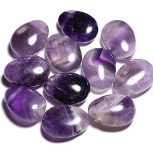 Semi precious stone pendant - Amethyst Chevron Drop 25mm - 4558550092182