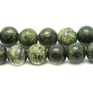 Thread 39cm 93pc approx - Stone Beads - Serpentine Balls 4mm