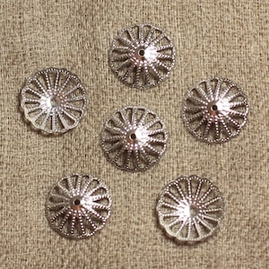 20 Stück – Rhodium-Silber-Metallbecher 14 x 3 mm 4558550007476