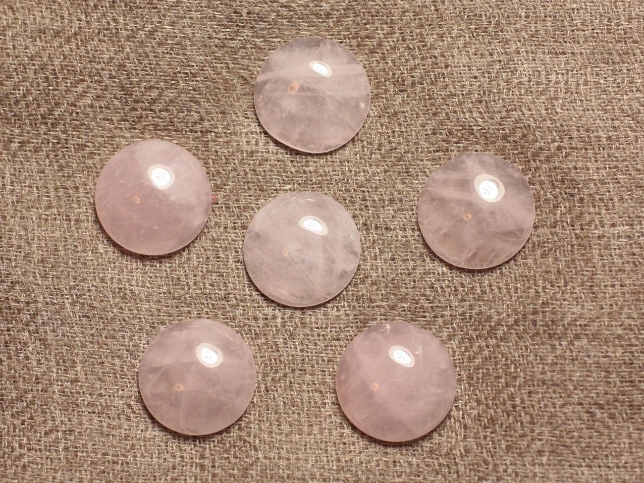 20 Perles Cristal De Roche Quartz Rondelles 5-6mm - Blanc Transparent, Neuf, DIY