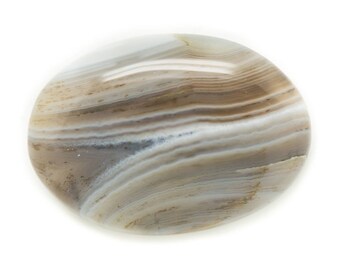 No. 5 - Stone - Agate Cabochon gray natural oval 34x24mm - 8741140005617