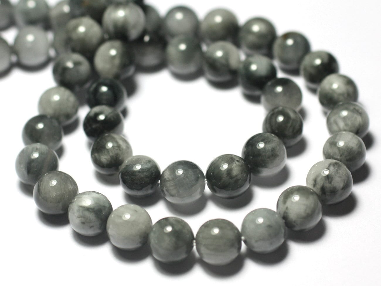 Wire 39cm 92pc env Pearls of Stone Eagle Eye Tiger Eye Etsy