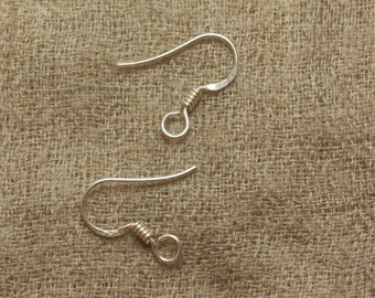 1 paire - Crochets Boucles d'Oreilles Argent 925 16-17mm - 7427039733816