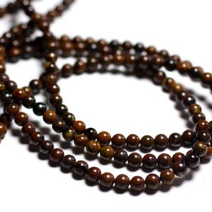 30pc - Stone Beads - Iron Eye Balls 4mm - 8741140000827