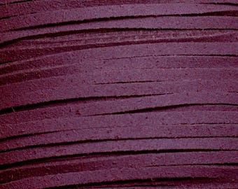 Spool approximately 80 meters - Rope Thread Cord Lanyard Suedine Suede 3mm Purple